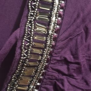 Ladies top xs venus brand dark purple